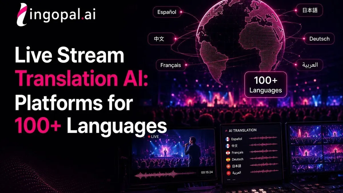 Live Stream Translation AI: Platforms for 100+ Languages