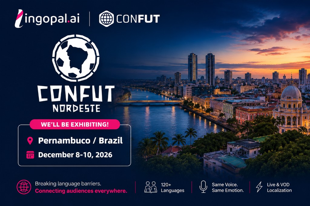 Lingopal exhibiting at CONFUT Nordeste 2026 in Pernambuco