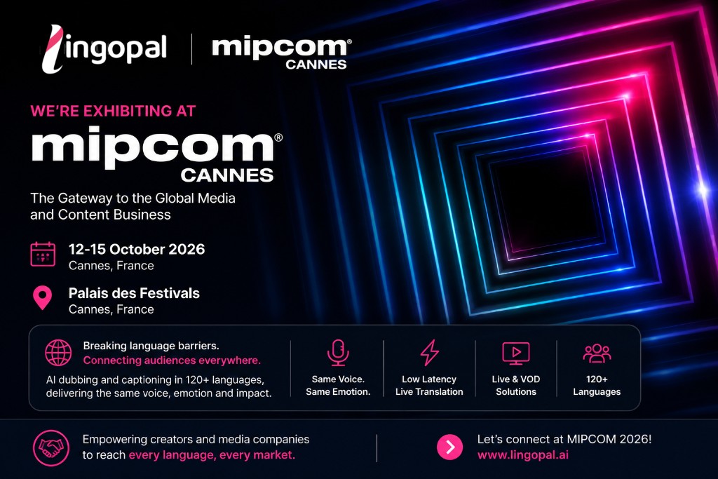 Lingopal exhibiting at MIPCOM Cannes 2026